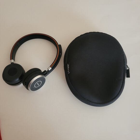 Jabra Evolve 65 MS Wireless Headset Stereo 6599-823-309 Comes with pouch/case - Picture 1 of 10